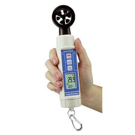 Digi-Sense Traceable Vane Thermoanemometer/Hygromet 37955-14